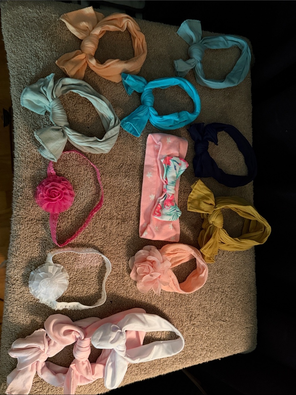 Newborn Mixed Color Headband Set – Assorted Soft Cotton Accessories